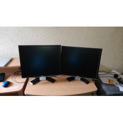 Pair of Dell 19 inches Ultra Sharp LCD Monitors Only