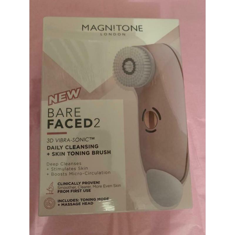 Magnitone Barefaced 2 cleaning and sonic toning brush NEVER OPENED