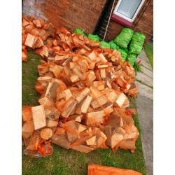Logs, kidling and fire wood