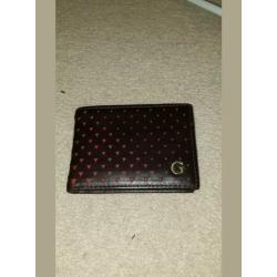 Leather credit card holder wallet