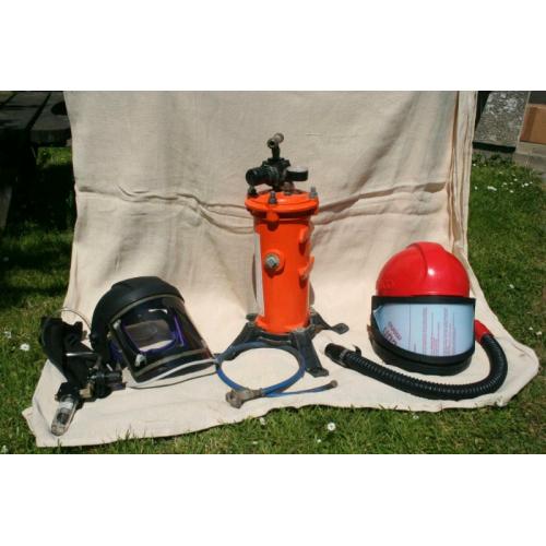 Hodge Clemco air fed helmet Apollo 60, CPF-20 filter, Air fed face she