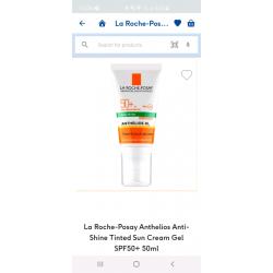 La Roche Posay SPF50 anti-shine to tinted