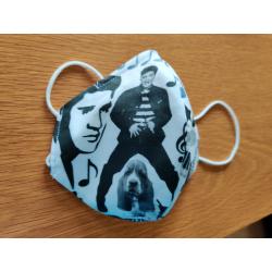 Elvis Presley Bespoke Handmade Face Mask Covid Made to Order