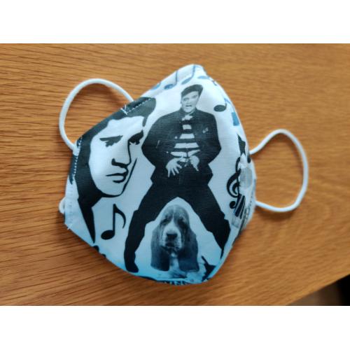 Elvis Presley Bespoke Handmade Face Mask Covid Made to Order