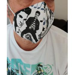Elvis Presley Bespoke Handmade Face Mask Covid Made to Order