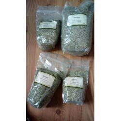 Organic Damiana passionflower lobelia skullcap herbs