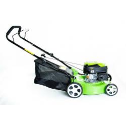 16? Hand Push Petrol Lawnmower With Steel Deck & Central Height Adjustment