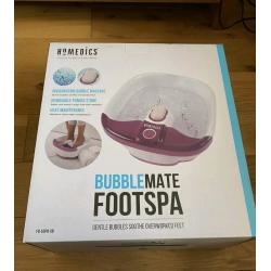 Homedics Bubblemate Footspa New in box