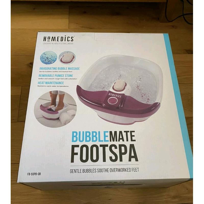 Homedics Bubblemate Footspa New in box