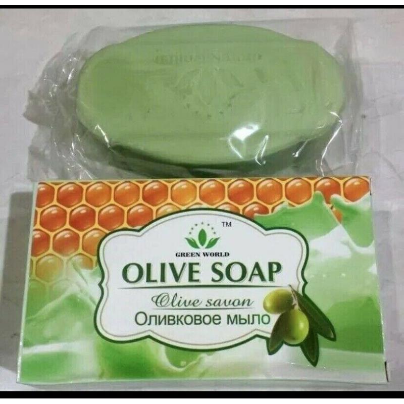 2x Olive Soap (Green World) Natural Moisture Care 50gm.
