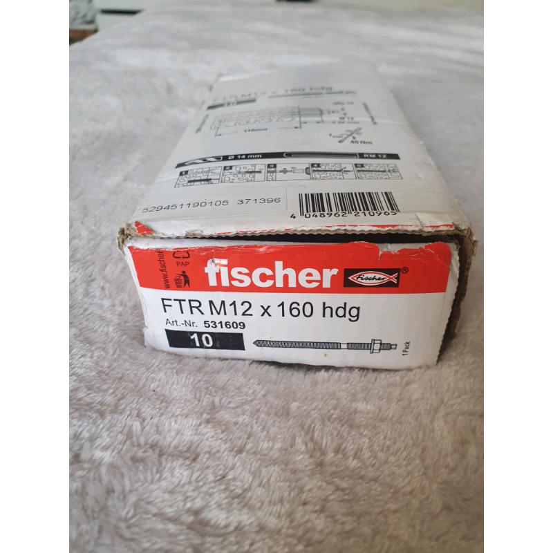 Fischer FTR M12 x 160 HDG Pack Of 10