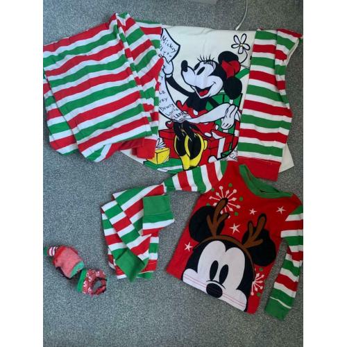 Mummy and baby Christmas pjs M and 12-18 months