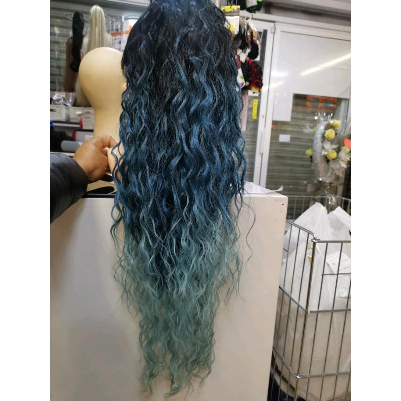 Ombre ponytails