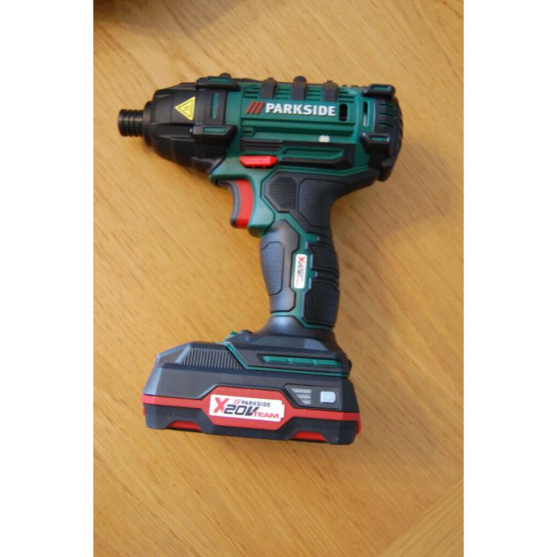 Cordless IMPACT DRIVER PDSSA 20-Li A1 2Ah battery and charger