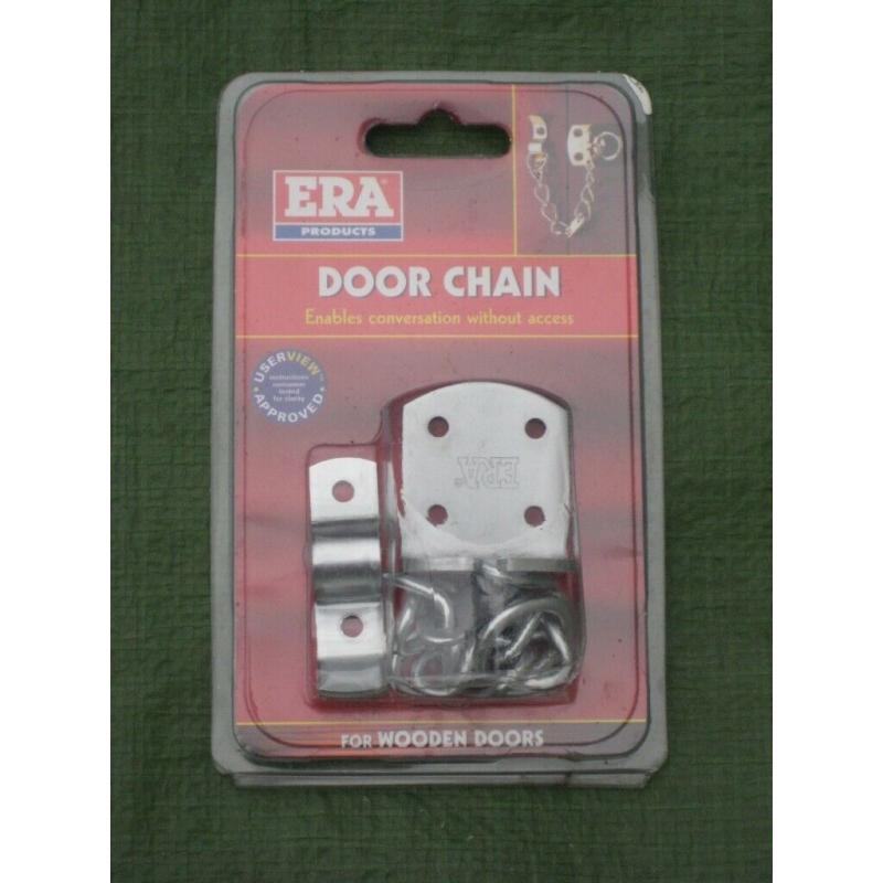 Brand New Door Security Chain, Casement Window Fastener & Shed Door Hinges Set: Please See Prices
