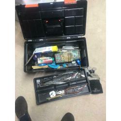 Tool boxes with tools x 4. ?50 ono