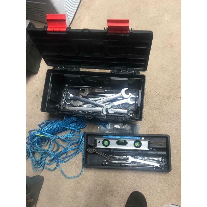 Tool boxes with tools x 4. ?50 ono