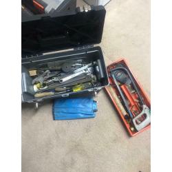 Tool boxes with tools x 4. ?50 ono