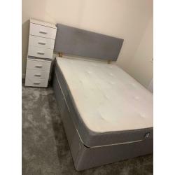 King size bed and drawers