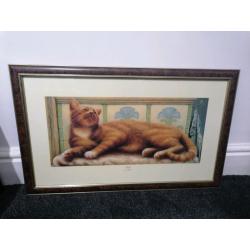 Cat frame painting