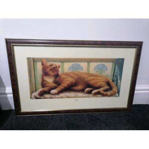 Cat frame painting