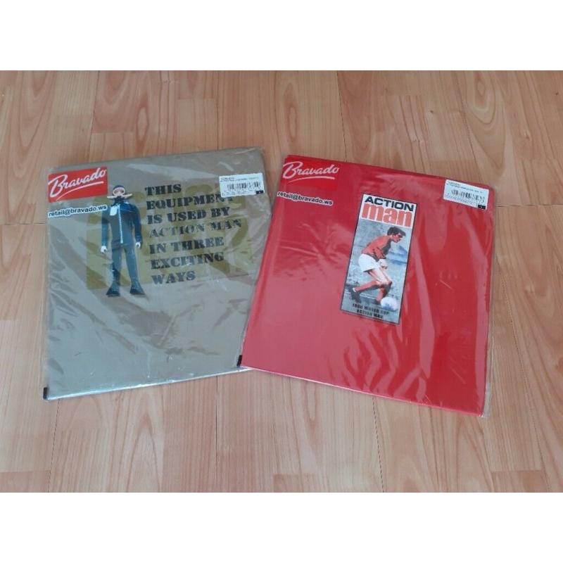 2 x action man t shirts sealed unworn large