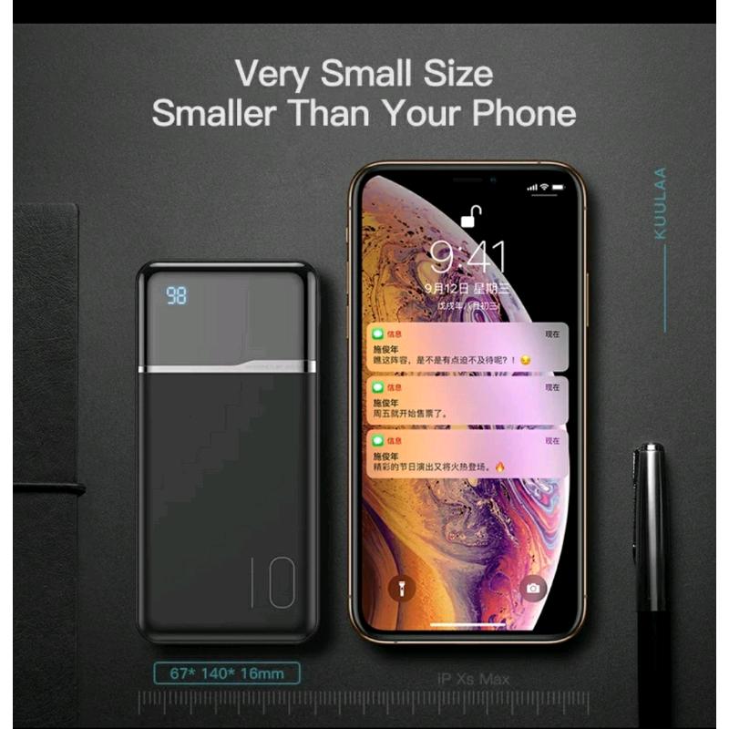 New KUULAA Power Bank 10000 mAh Portable Charging Power bank USB Exte