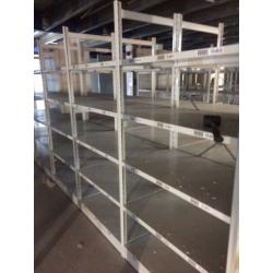 JOB LOT 5 bays of LINK industrial shelving 2.1m high AS NEW ( storage , pallet racking )