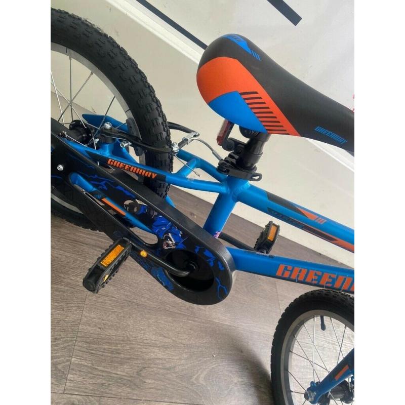 Greenway 16' Blue and orange Children's Bicycle - BRAND NEW - COLLECTION TODAY OR DELIVERY AVAILABLE
