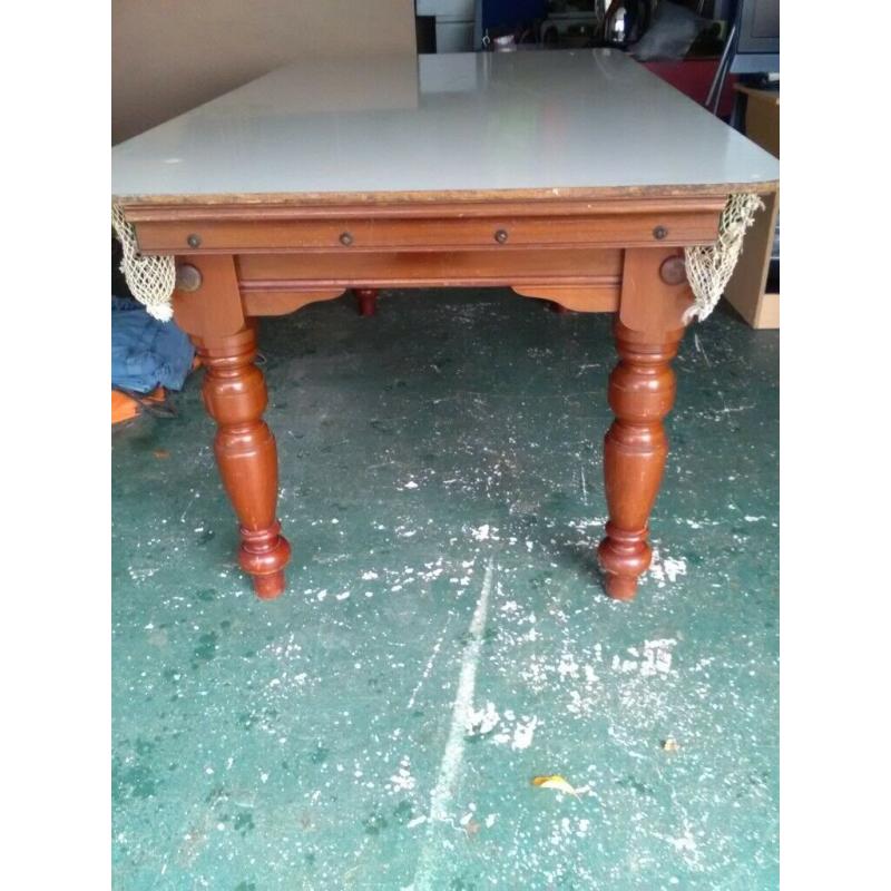 Snooker table, slate bed, 6' X 3'
