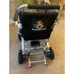 Electric foldable lightweight wheelchair