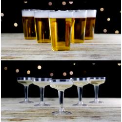 Beer & Prosecco Pong Game. Fun, 28 Piece, Party Drinking Game