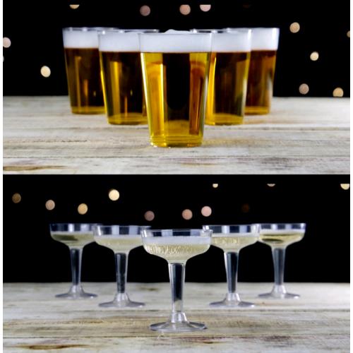 Beer & Prosecco Pong Game. Fun, 28 Piece, Party Drinking Game