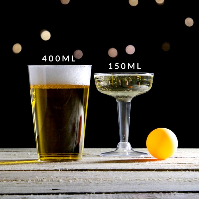 Beer & Prosecco Pong Game. Fun, 28 Piece, Party Drinking Game
