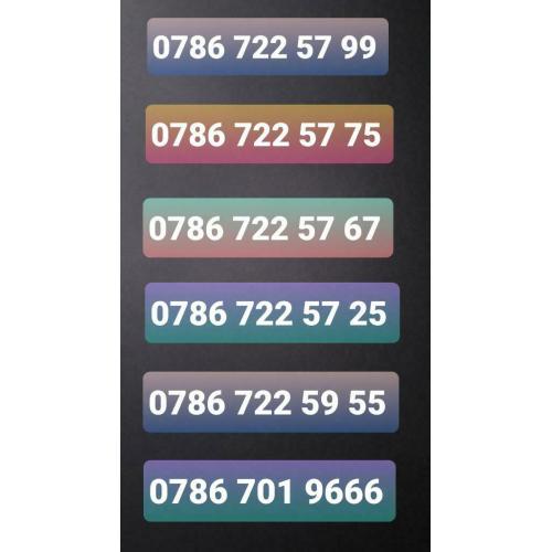 Special 786 number sim cards