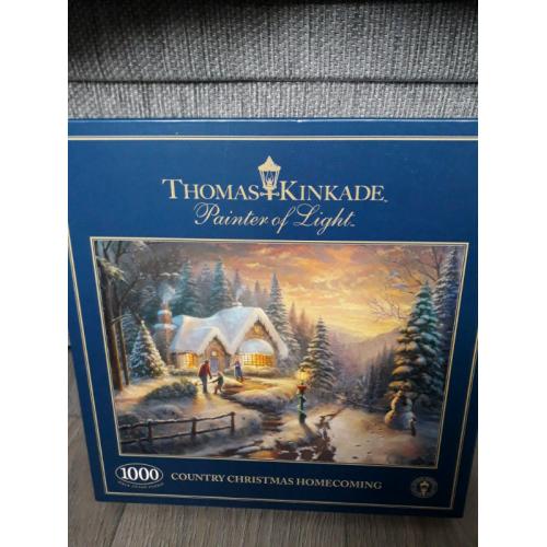 1000 piece jigsaw winter Christmas scene excellent condition
