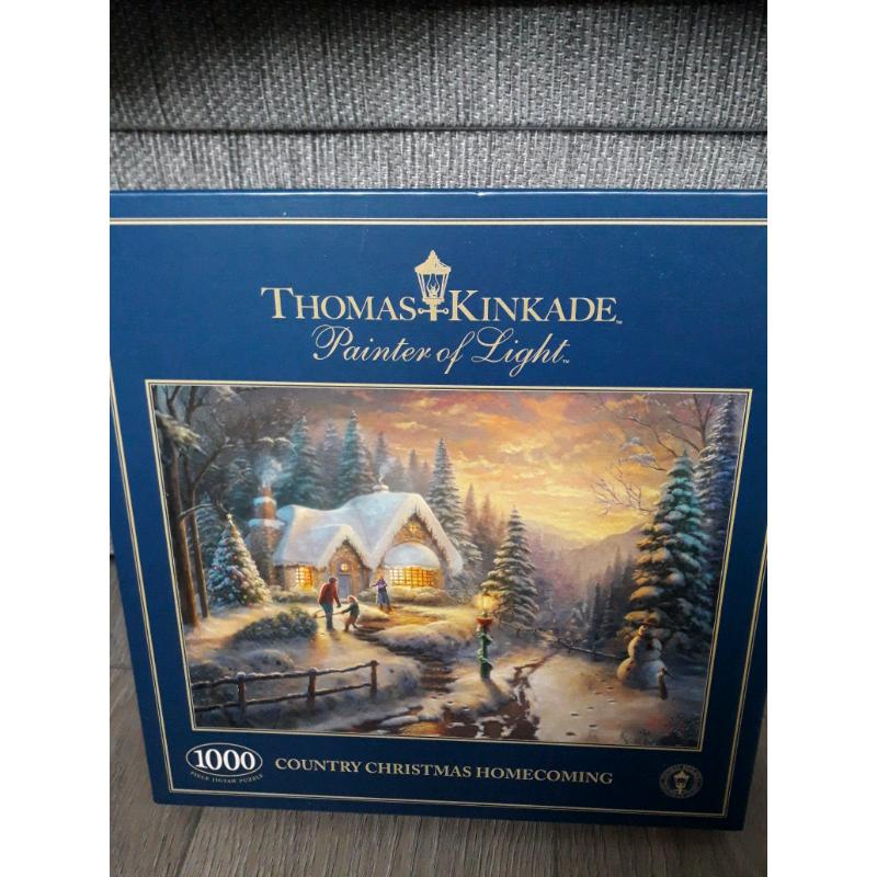 1000 piece jigsaw winter Christmas scene excellent condition