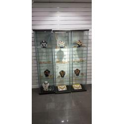 Glass display cabinets