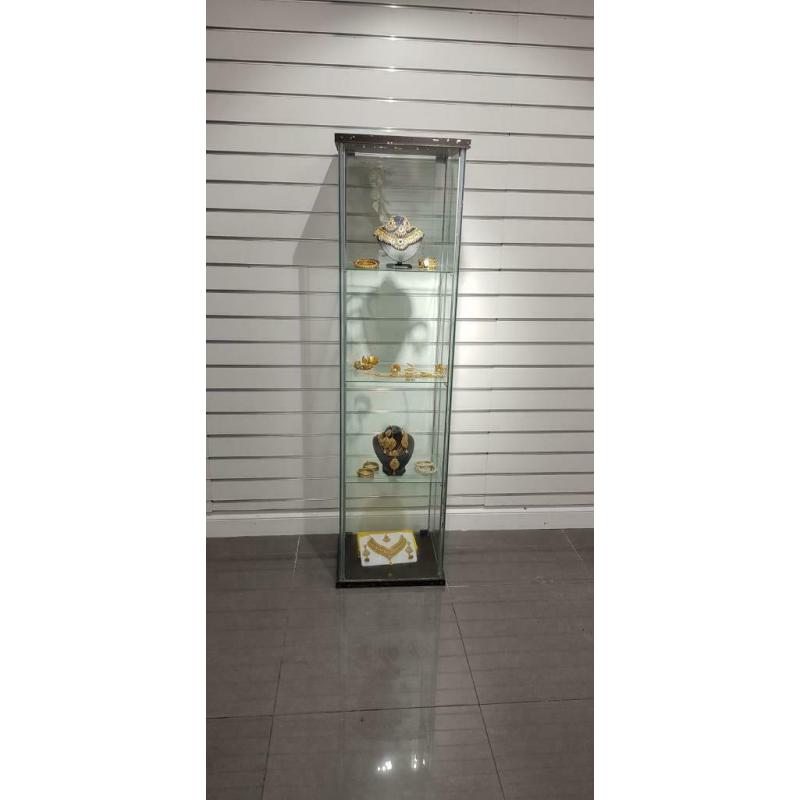 Glass display cabinets