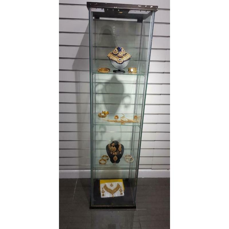 Glass display cabinets