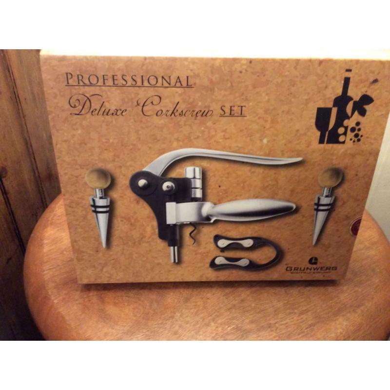 Professional Deluxe corkscrew set Retail Price ?50