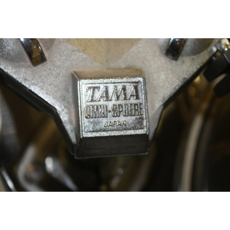 Vintage 1970s Tama Swingstar Black Badge ~ Brushed Silver 4 Piece Drum Kit (22in Bass) Drums Only