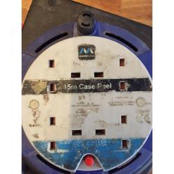 MASTERPLUG 4 SOCKET CASE CABLE REEL 15M