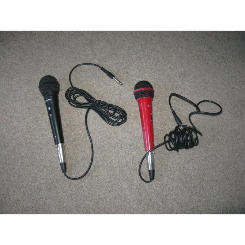 Skytec Karaoke Mic's x 2