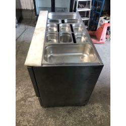 Commercial bench counter pizza fridge for pizza meat chiller jshshwh