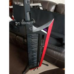 Roland AX synth keytar Edge with case,stand, manual almost new.
