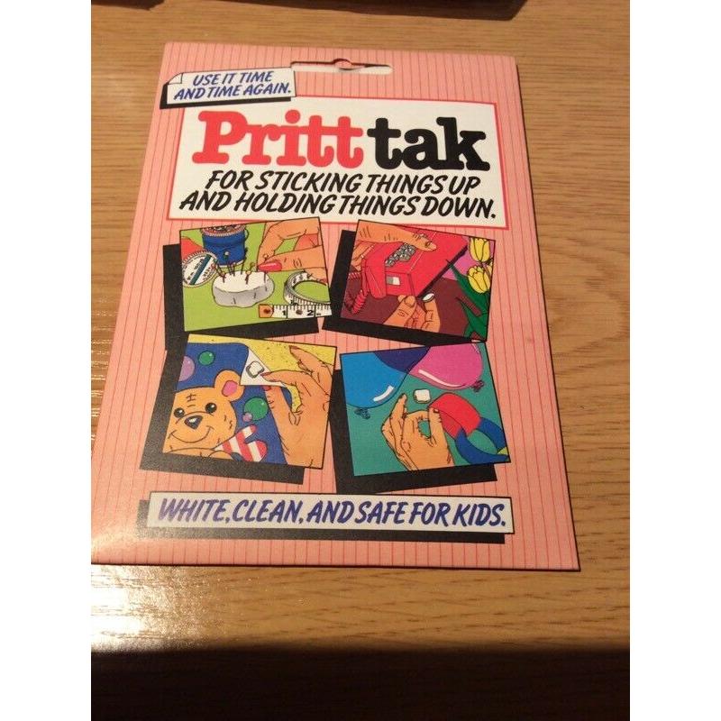 New White REUSABLE PRITT-Tak Adhesive (Blutak equivalent) - 2 for only ?1.