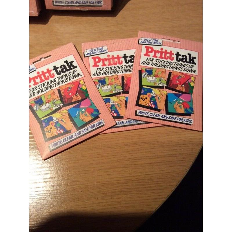 New White REUSABLE PRITT-Tak Adhesive (Blutak equivalent) - 2 for only ?1.