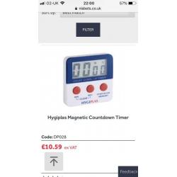 Magnetic timer and thermometer