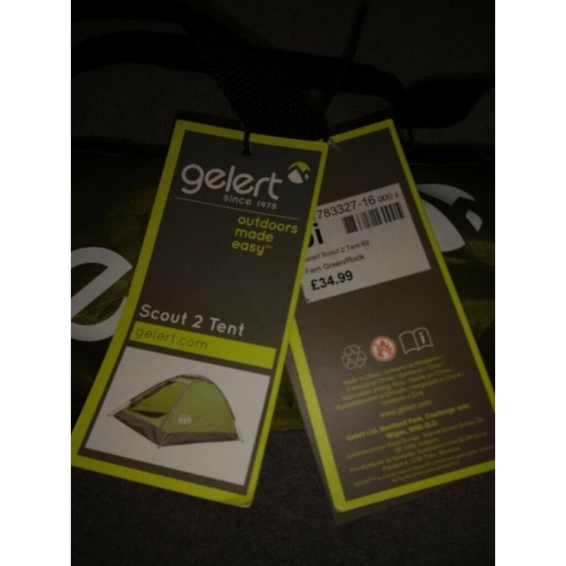 Brand new Gelert make scout 2 tent never used